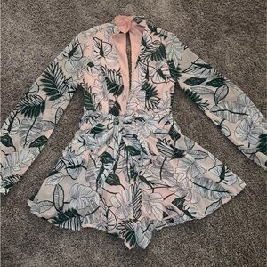 Floral Long Sleeve Romper